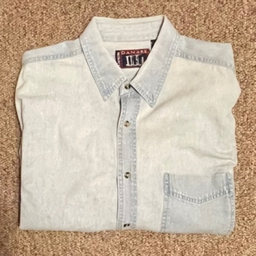 Denim Danare Button down Shirt, NWOT!#41